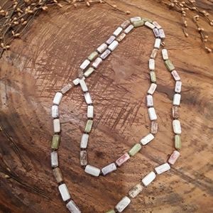 Pastel long necklace